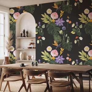 Watercolor Floral Rainforest