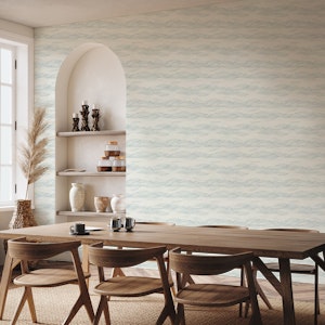 Sea waves drawing lines in dark blue