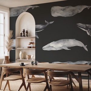 Majestic Whales Pattern