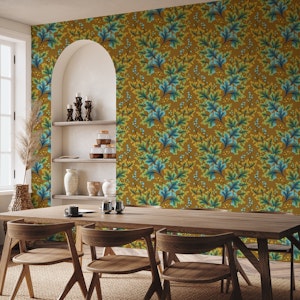 Frilled Foliage - Olive Green