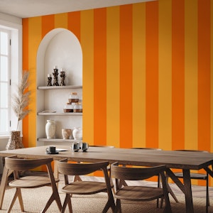 Vertical Stripes Double Orange Pattern
