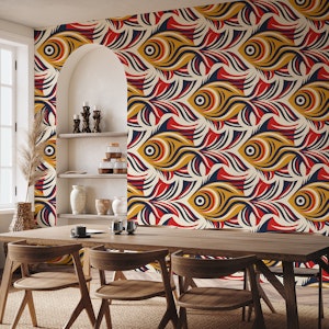 Vintage Golden Fishes Pattern