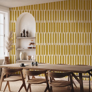 Lines in Mustard Yellow