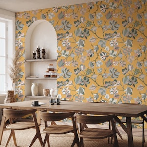 Magnolias in Mustard Yellow