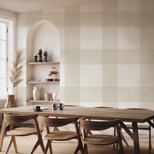 Maxi Neutral Tones Tartan Design