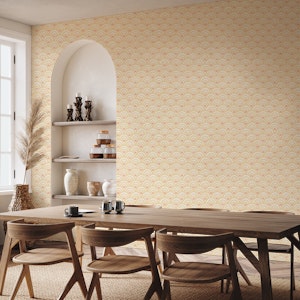 Sunshine Scalloped Arches - Yellow and Orange