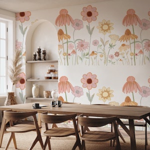 Spring watercolor flowers