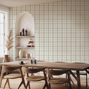 Rustic Plaid Sage Green Abbey Road Checks S