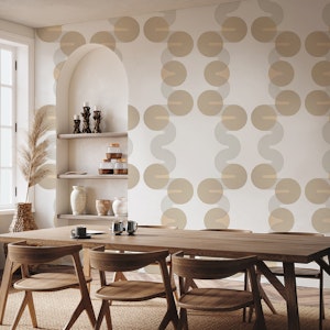 Mid Century Circle Waves