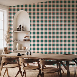 Vintage Windowpane Tartan Plaid