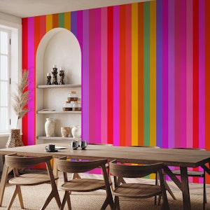 Multicoloured stripes wallpaper