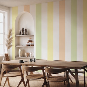 Pale Multicoloured Stripes Wallpaper 2