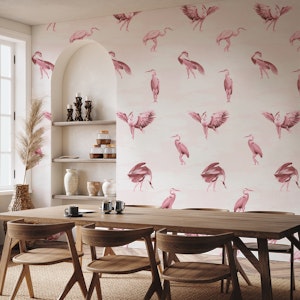 Crane Bird-boys in vintage pink