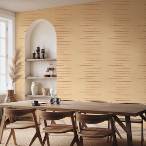 Warm Minimalism Stripe Tan Terracotta
