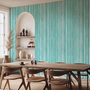 Vertical & Textured Stripes -Tiffany Blue