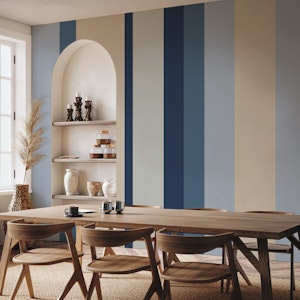 Vintage Blue Stripes