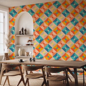 CORFU Mediterranean Tile Geometric Patchwork