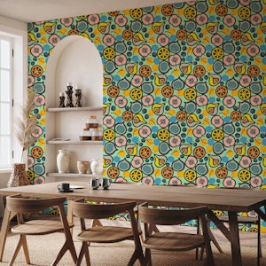 Fresh Fruit Retro Mid-Century Graphic Vintage