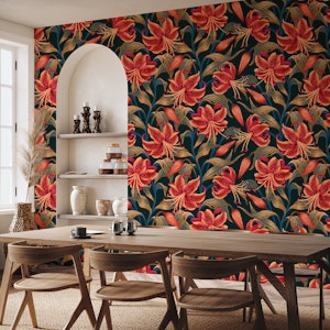 Tiger Lily - Orange & Green