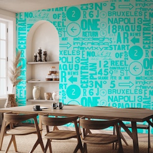 Urban Street Typography Turquoisel