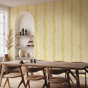 Victorian Vintage Floral Garden - Yellow