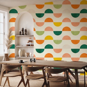 semicircles concept summer pattern vivid 8