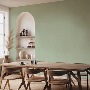Modern tonal high relief hexagon – green