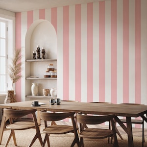 Pink Blush Scandi Stripes Nursery