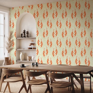 Kitschy Red Tigers - Beige