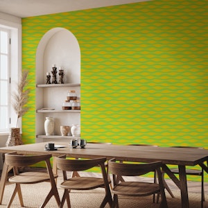 Ripples Abstract Stripes Lime Green Yellow