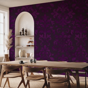 Victorian Amethyst Velveteen Damask