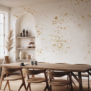 Watercolor gold dream pattern 2m repeat