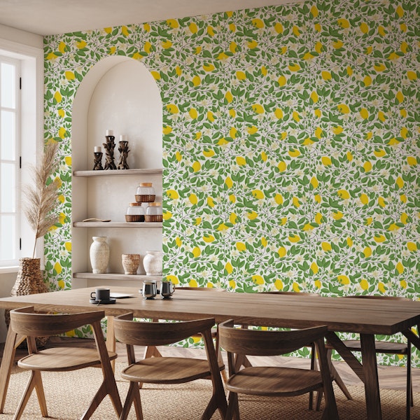 Mediterranean Garden Lemon Tree on Light WP