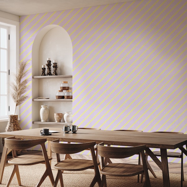 Lilac Lemon Stripes