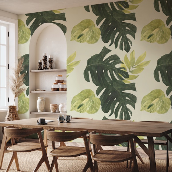 Bold Tropical Greenery Pattern