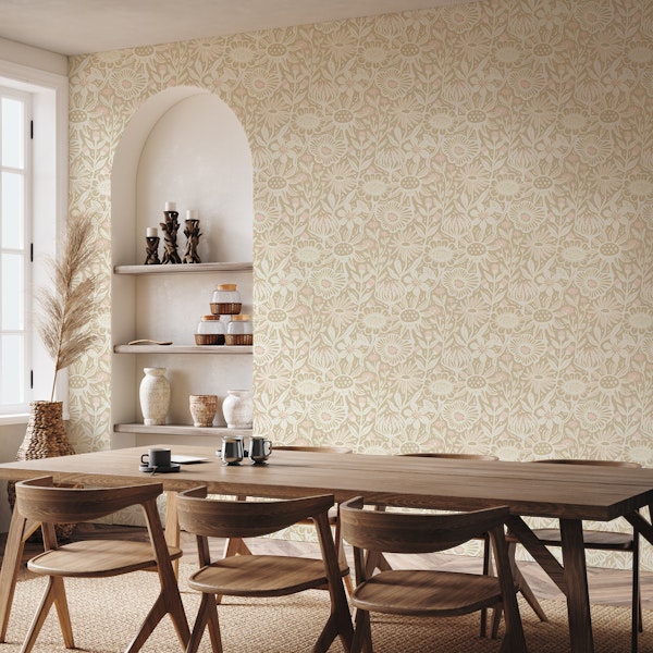 Emilys flower meadow - beige