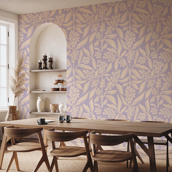 Osmanthus Flower in Cream and Purple