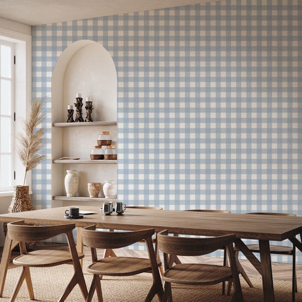 Soft Blue Tartan Charm