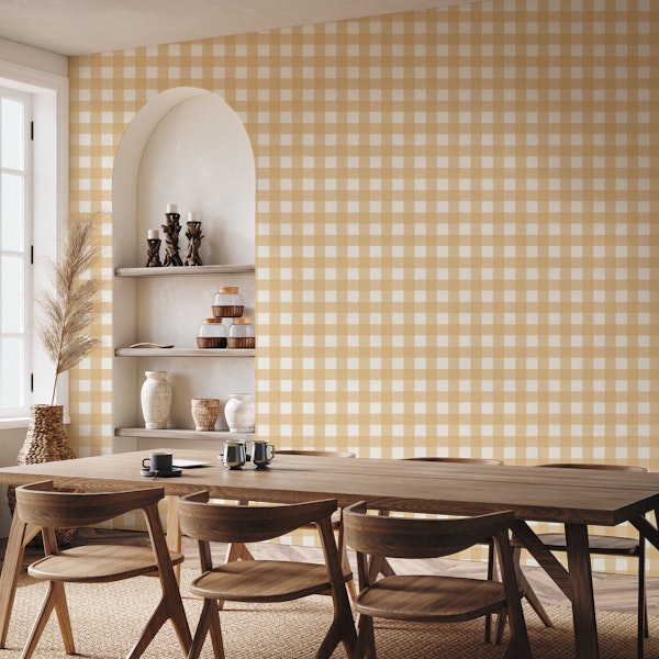Soft Mustard Checker Vichy