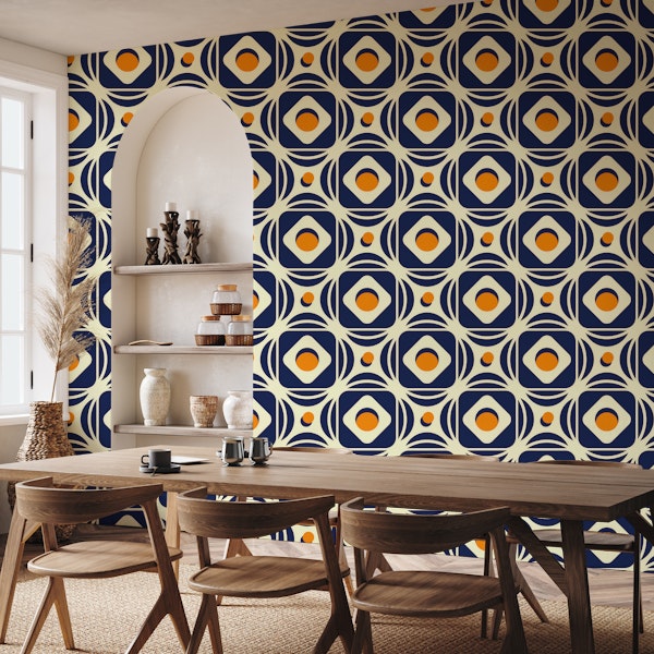Abstract square tiles pattern (2183)