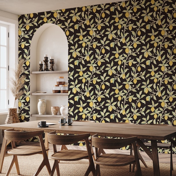 Victorian Lemon Tree on Black
