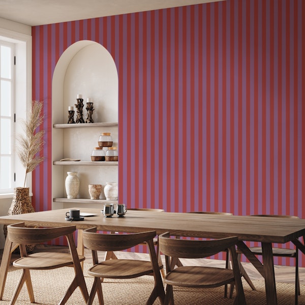 Stripes Purple Red