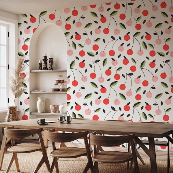 Cherries Red Pattern