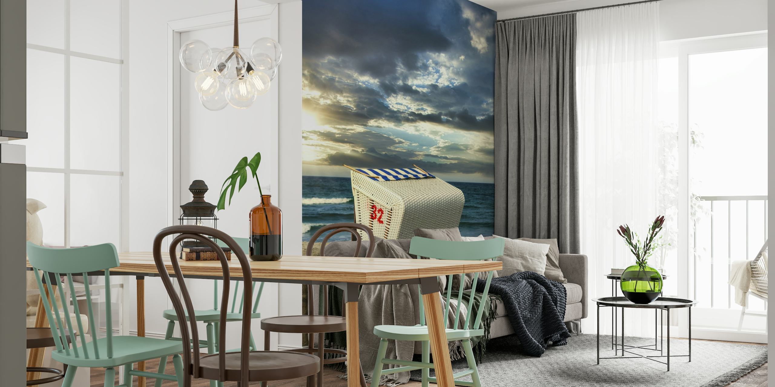 Baltic Sea Beach Chair papel pintado