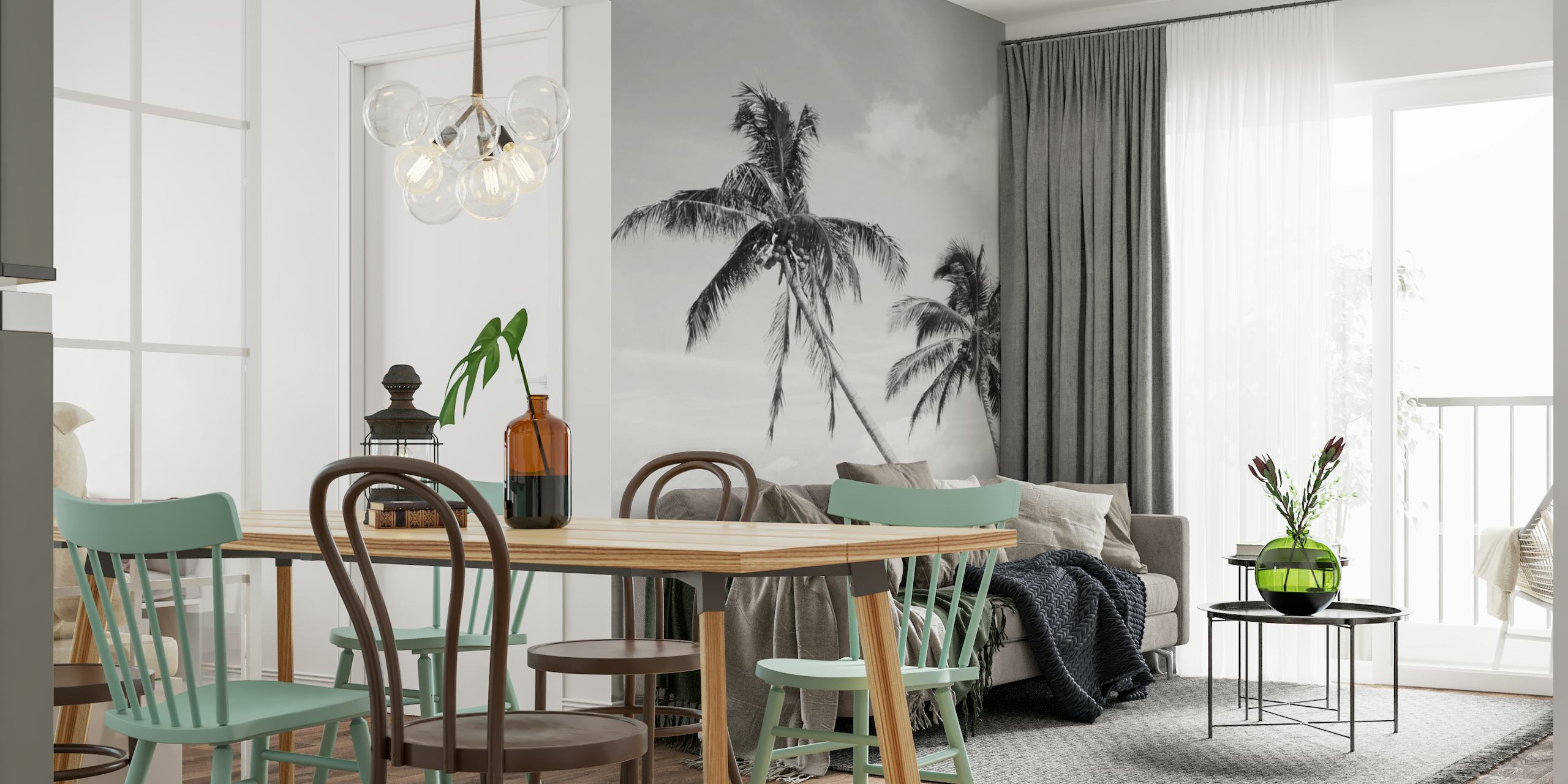 Palm Tree Beach Oasis 2 wallpaper