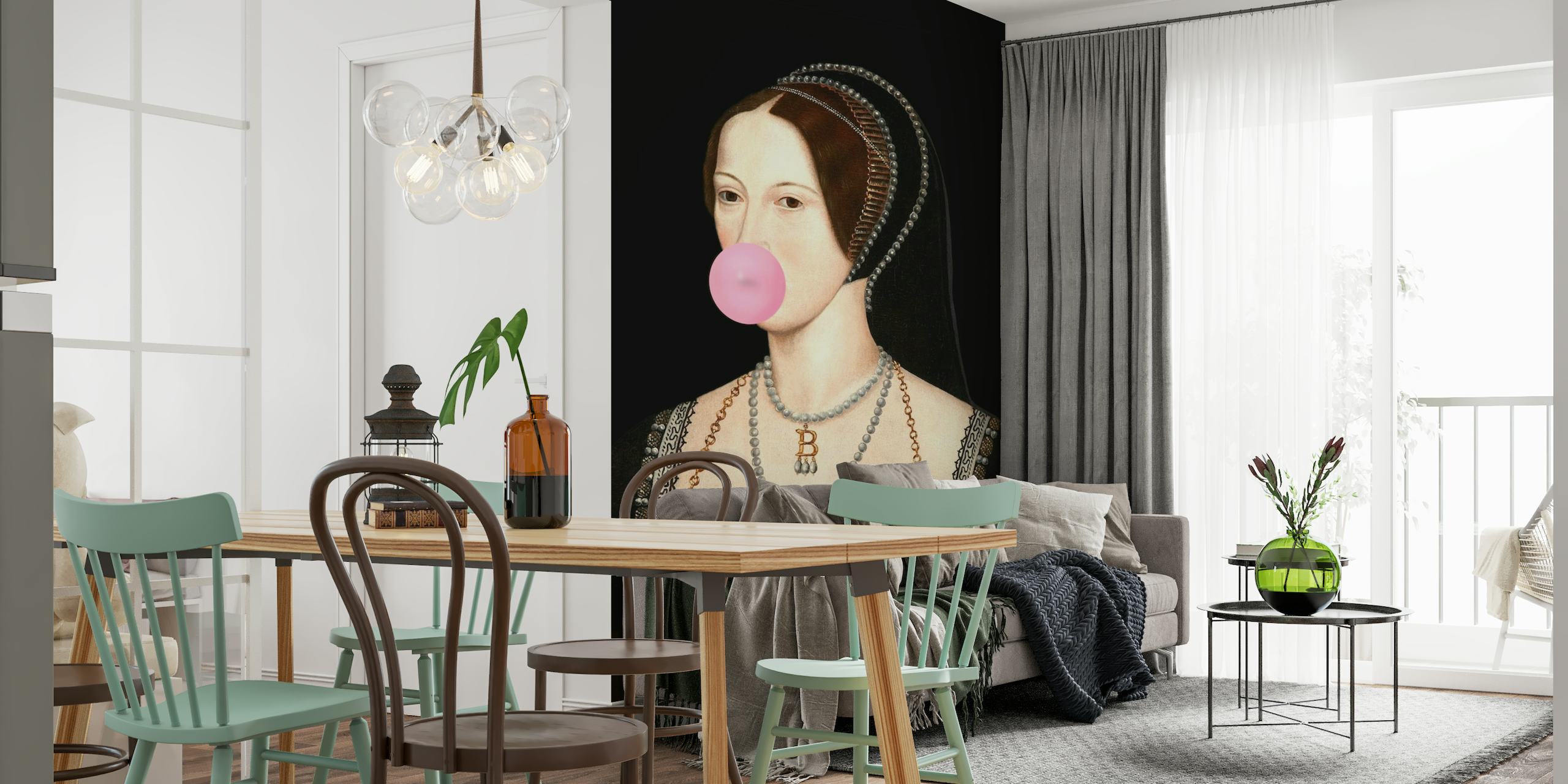 Anne Boleyn Bubble-Gum behang