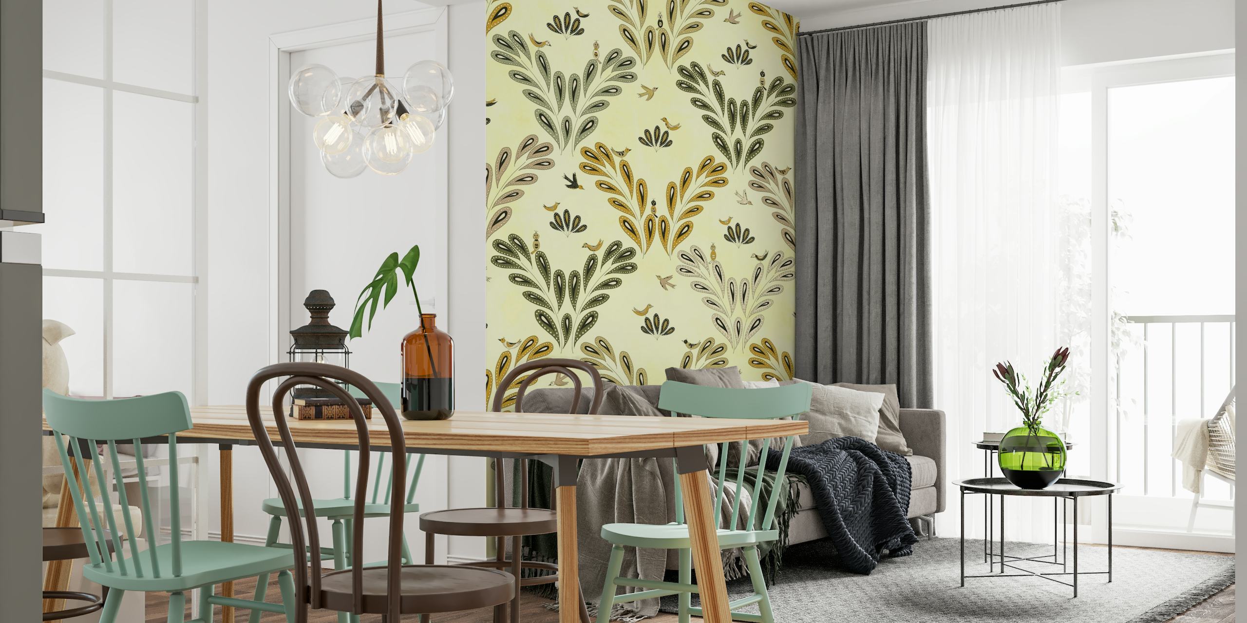 Birds and Plants wallpaper