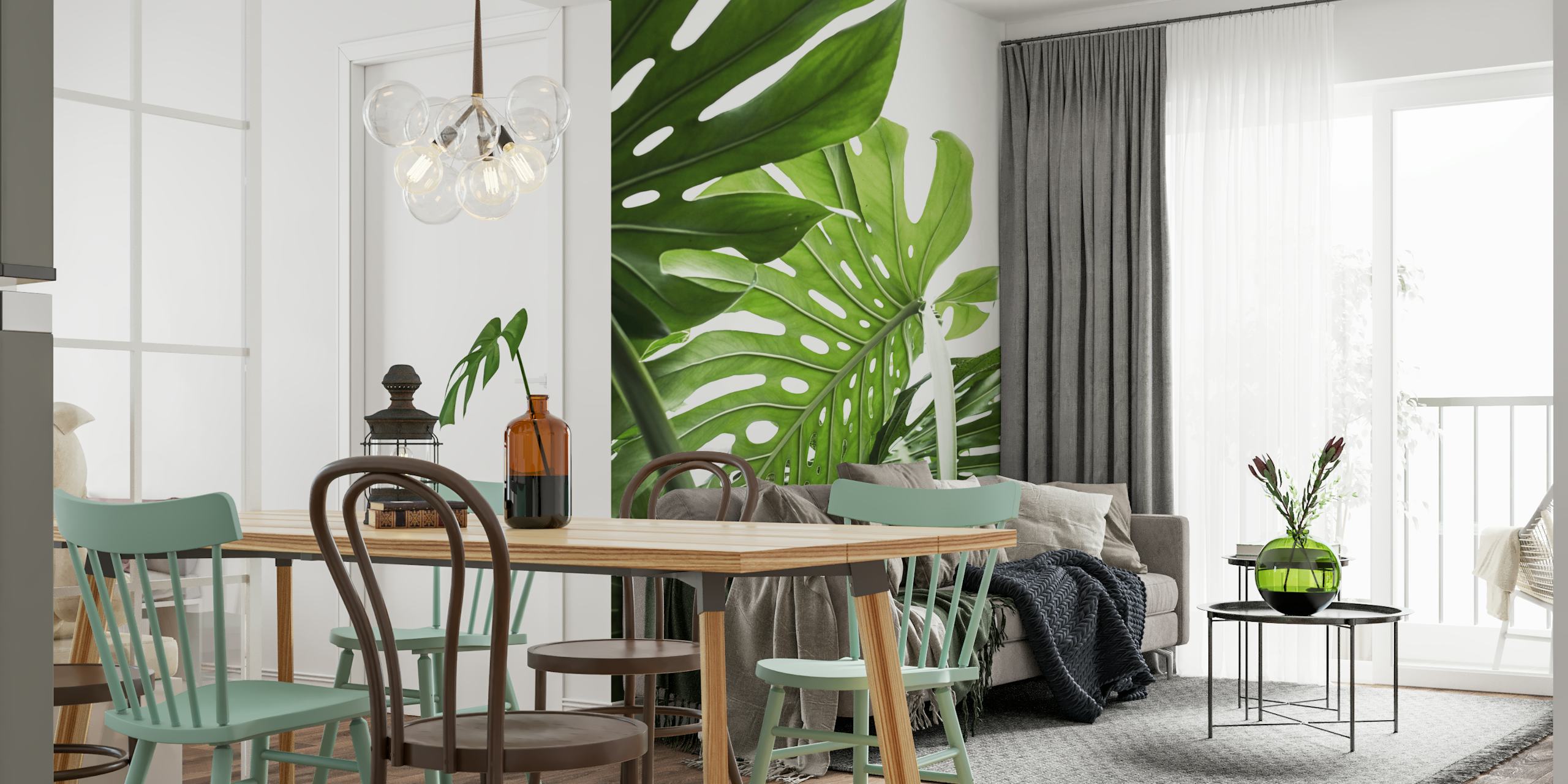 Monstera Jungle tapet i et rom