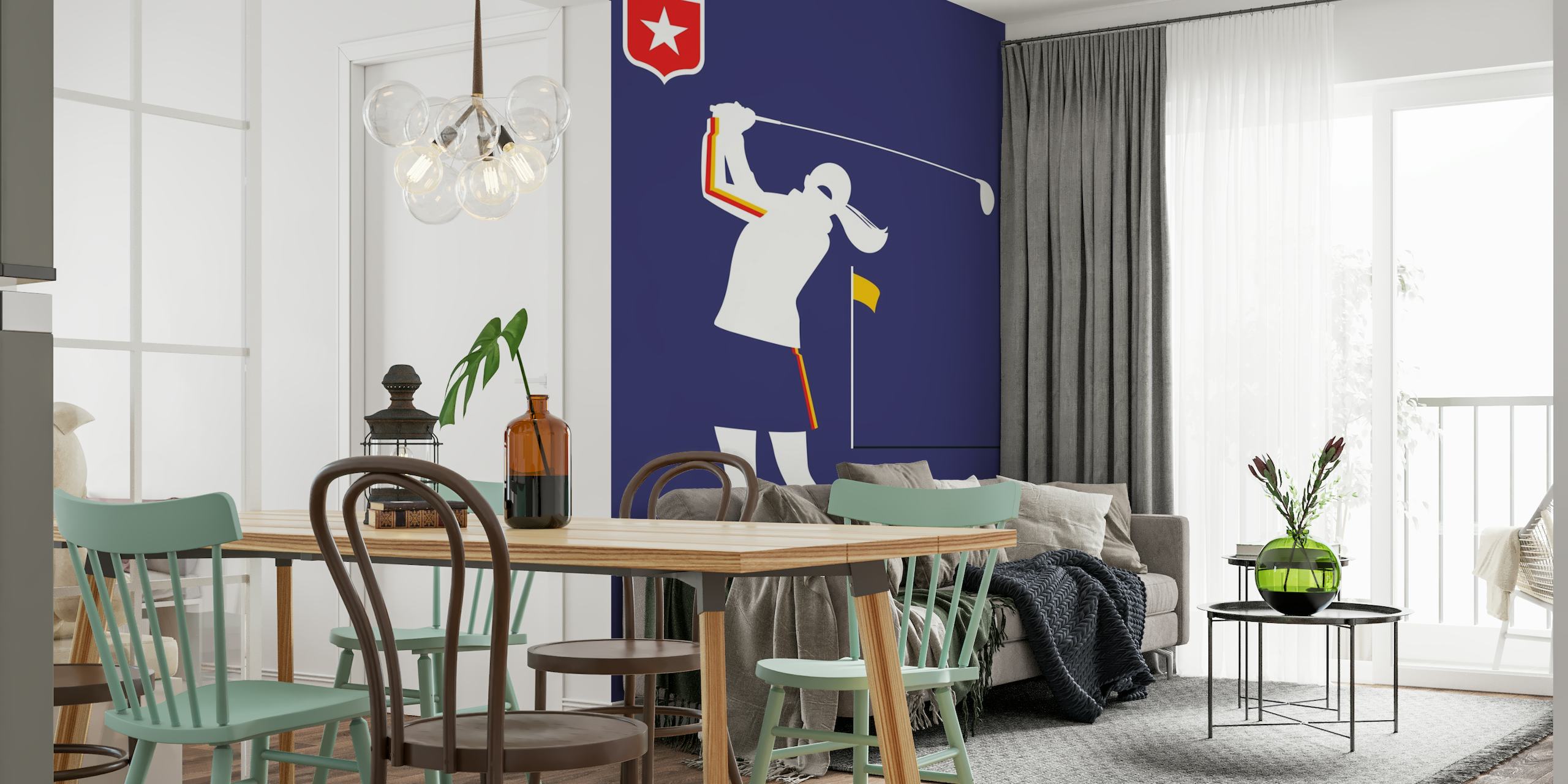 Golfer Blue wallpaper