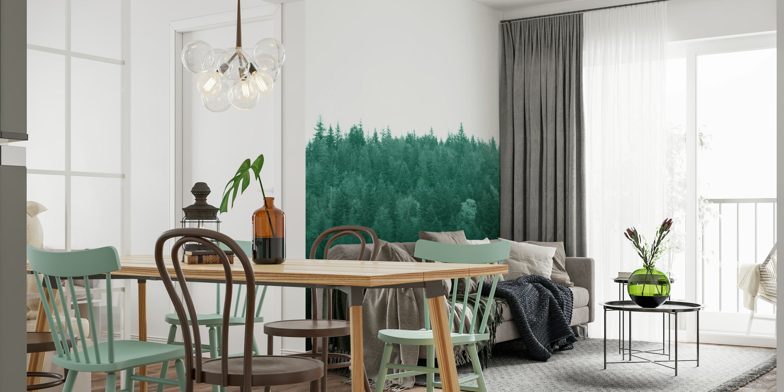 Deep Green Pine Trees 1 wallpaper